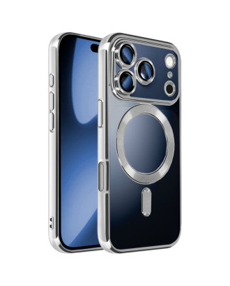 Capa COOL para iPhone 17 Pro Max / 18 Pro Max Magnética Borde Prata