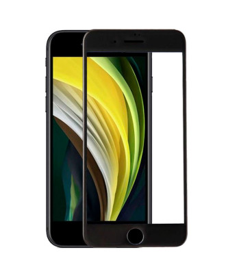 Protetor de ecrã de vidro temperado COOL para iPhone SE (2020) / SE (2022) (FULL 3D Preto)