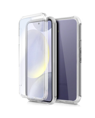 Capa COOL de Silicone 3D para Samsung S921 Galaxy S24 / S25 (transparente frente + verso)