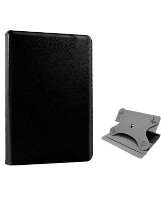 Capa COOL Ebook / Tablet 8 poleg.  Couro Sintético Preto Rotativa