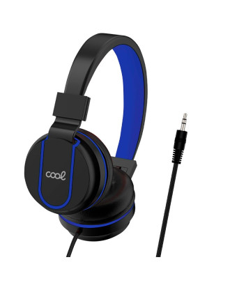 Auscultadores Jack COOL de 3,5 mm Toronto Preto-Azul