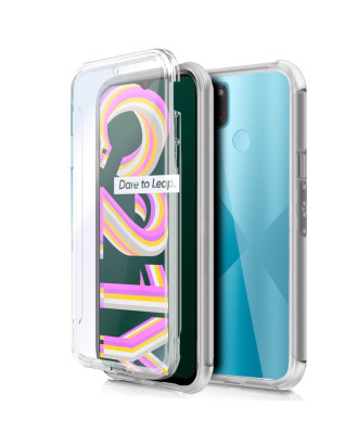 Capa COOL de Silicone 3D para Realme C21Y / C25Y (frente e verso transparentes)