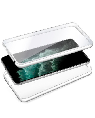 Capa COOL de Silicone 3D para iPhone 11 Pro Max (frente e verso transparentes)
