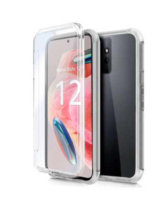 Capa COOL de Silicone 3D para Xiaomi Redmi Note 12 (frente e verso transparentes)