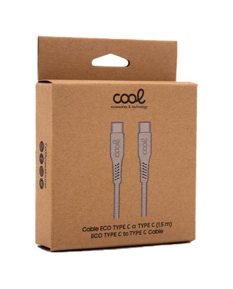 Cabo USB Universal tipo C-tipo C COOL ECO (1,5 metros)