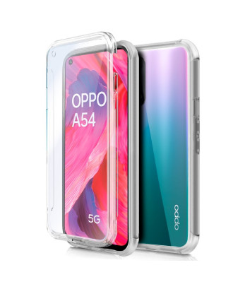 Capa COOL de Silicone 3D para Oppo A54 5G / A74 5G (frente e verso transparentes)