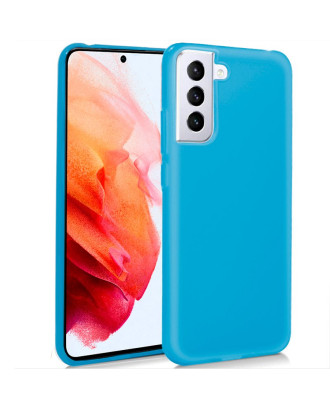 Capa de silicone COOL para Samsung G990 Galaxy S21 (azul claro)