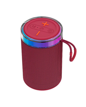 Alto-falante Musica Universal Bluetooth 5W COOL Habana TWS Vermelho