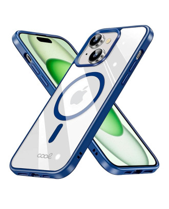 Capa COOL para iPhone 15 Plus Magnética Borde Marinho