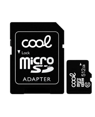 Cartão de memória Micro SD com Adaptador x512 GB COOL (Classe 10)