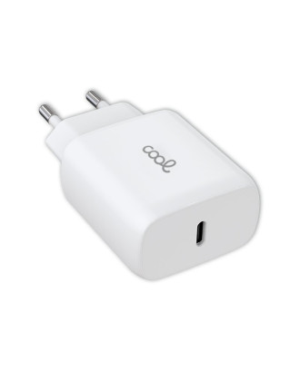 Carregador de Rede rápido universal (PD) Tipo C COOL (25 W) Branco