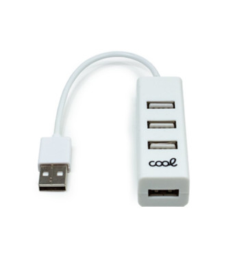 Hub Universal USB 2.0 COOL 4 Portas USB Branco