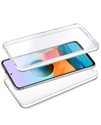 Capa COOL de Silicone 3D para Xiaomi Redmi Note 10 Pro (frente e verso transparentes)
