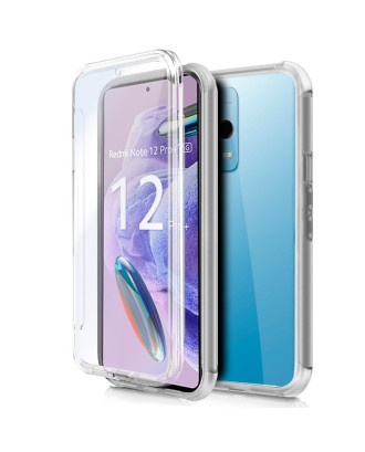 Capa COOL de Silicone 3D para Xiaomi Redmi Note 12 Pro Plus 5G (frente e verso transparentes)