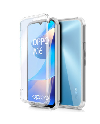 Capa COOL de Silicone 3D para Oppo A16 / A16s / A54s (frente + verso transparentes)