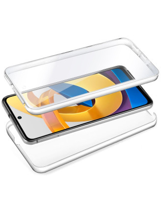 Capa COOL de Silicone 3D para Xiaomi Poco M4 Pro 5G / Redmi Note 11S 5G (transparente frente + verso)