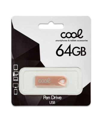 Pen drive USB x64 GB 2.0 COOL Metal KEY Rose Gold