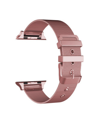 Correia COOL para Apple Watch Series 1 / 2 / 3 / 4 / 5 / 6 / 7 / 8 / 9 / SE (38 / 40 / 41 mm) Metal Rosa