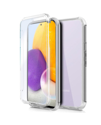 Capa COOL de Silicone 3D para Samsung A725 Galaxy A72 (frente e verso transparentes)