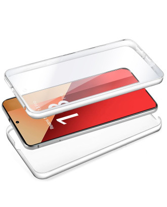 Capa COOL de Silicone 3D para Xiaomi Redmi Note 13 Pro / Note 14S / Poco M6 Pro (transparente frente + verso)