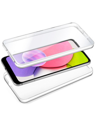 Capa COOL de Silicone 3D para Samsung A037 Galaxy A03s (frente e verso transparentes)