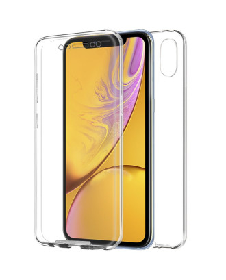 Capa COOL de Silicone para iPhone XR (frente e verso transparentes)