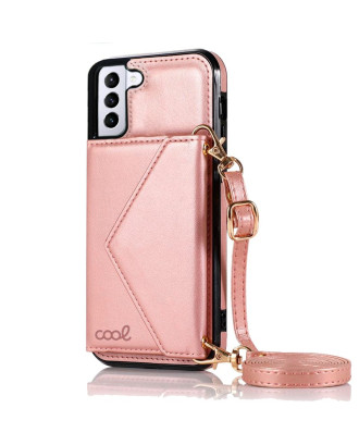 Capa COOL para Samsung G996 Galaxy S21 Plus Carteira Rosa