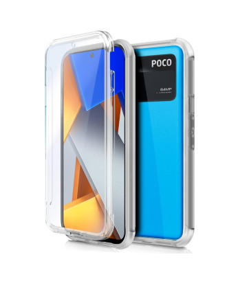 Capa COOL de Silicone 3D para Xiaomi Poco M4 Pro (frente e verso transparentes)