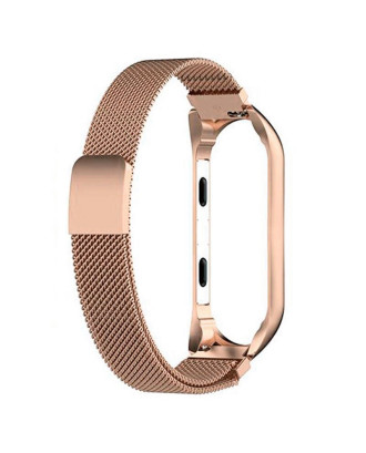 Correia COOL para Xiaomi Smart Band 8 Metal Rose Gold