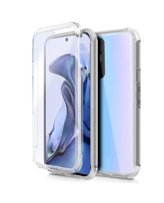 Capa COOL de Silicone 3D para Xiaomi 11T / 11T Pro (frente e verso transparentes)