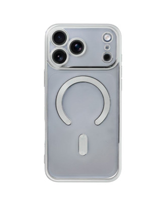 Capa COOL para iPhone 17 Pro Max / 18 Pro Max Magnética Borde Prata