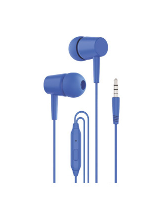 Auscultadores 3,5 mm COOL Bear Stereo com Microfone Azul