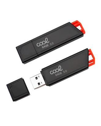 Pen Drive USB x64 GB 3.0 COOL Lancer Vermelho