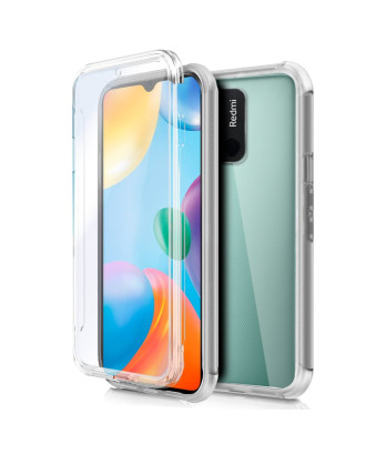 Capa COOL de Silicone 3D para Xiaomi Redmi 10C (frente e verso transparentes)
