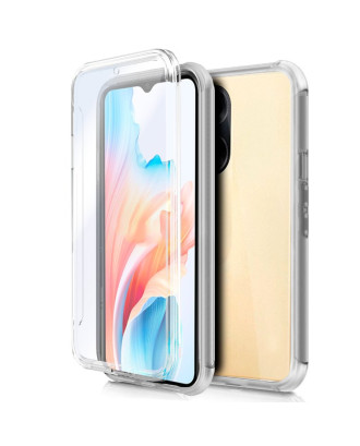 Capa COOL de Silicone 3D para Oppo A18 / A38 (transparente frente + verso)