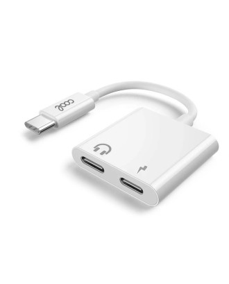 Adaptador Dual USB TYPE-C (Auscultadores + carregamento) Digital COOL