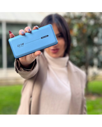 Bateria Externa Universal Power Bank 10.000 mAh PD 22,5W (2 conexões) Azul