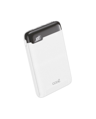 Bateria Externa Power Bank 5000 mAh Display COOL 10W Branco