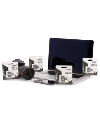 Cartão de memória Micro SD com Adaptador x32 GB COOL (Classe 10)