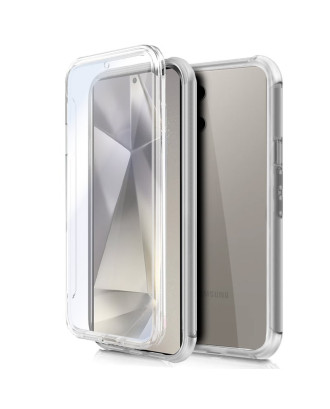 Capa COOL de Silicone 3D para Samsung S928 Galaxy S24 Ultra (transparente frente + verso)