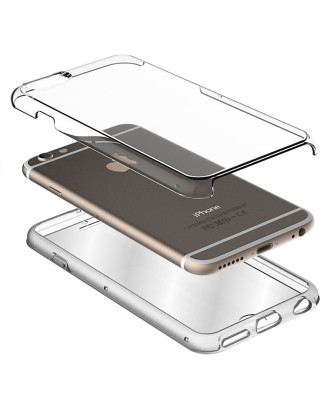Capa COOL de Silicone 3D para iPhone XS Max (frente e verso transparentes)
