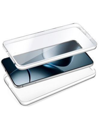 Capa COOL de Silicone 3D para Xiaomi 14T (transparente frente + verso)