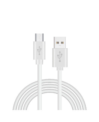 Cabo USB universal COOL compatível (Micro-Usb) 1,2 metros Branco 2,4 Amp
