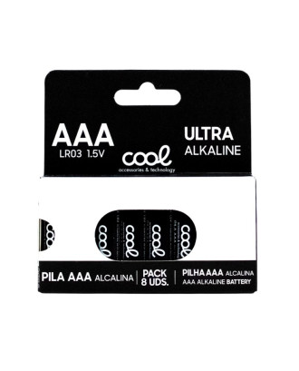 Pilha Alcalina AAA LR03 COOL (Pack 8 uds)