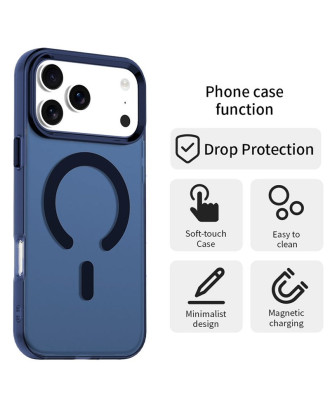 Capa COOL para iPhone 15 Pro Magnética Colorful Azul-Marinho
