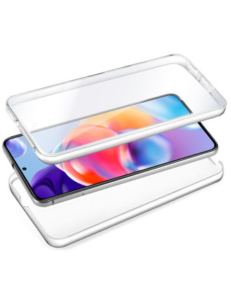 Capa COOL de Silicone 3D para Xiaomi Redmi Note 11 Pro Plus 5G (transparente frente + verso)