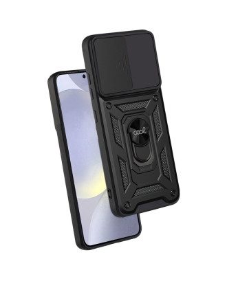 Capa COOL para Samsung S921 Galaxy S24 / S25 Hard Ring Preto