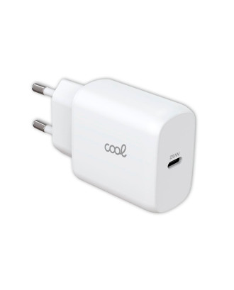 Carregador de Rede rápido universal (PD) Tipo C COOL (25 W) Branco