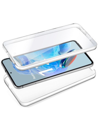 Capa COOL de Silicone 3D para Xiaomi Redmi Note 12 Pro 5G (frente e verso transparentes)