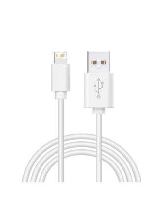 Cabo USB COOL Lightning compatível para iPhone / iPad (1,2 metros) Branco